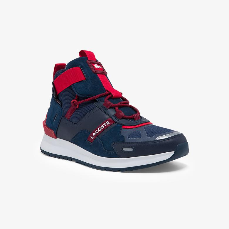 Lacoste Run Breaker Erkek Lacivert - Kırmızı Spor Ayakkabı