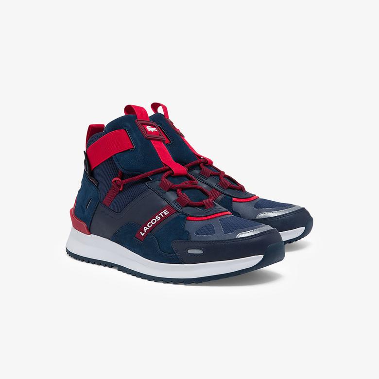 Lacoste Run Breaker Erkek Lacivert - Kırmızı Spor Ayakkabı