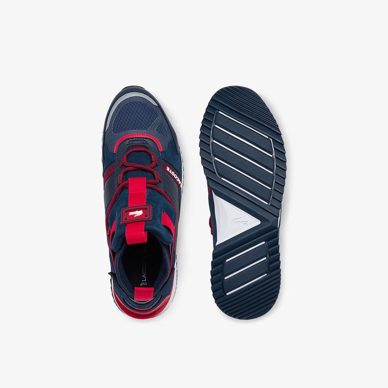 Lacoste Run Breaker Erkek Lacivert - Kırmızı Spor Ayakkabı