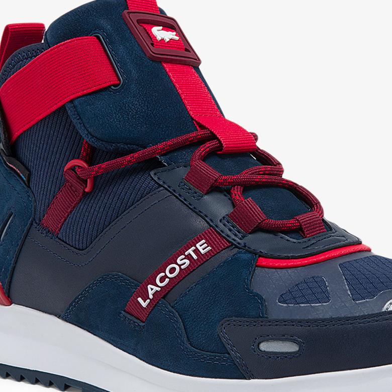 Lacoste Run Breaker Erkek Lacivert - Kırmızı Spor Ayakkabı