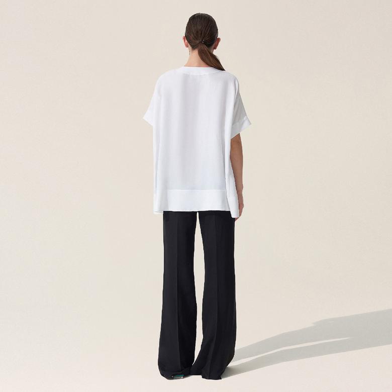 BAQA Oversize Kadın Ekru Bluz