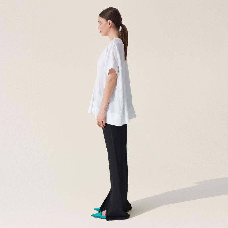 BAQA Oversize Kadın Ekru Bluz