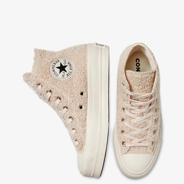 Converse Chuck Taylor All Star Lift Kadin Platform Bej Sneaker
