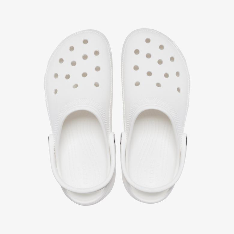 Crocs Classic Platform Clog Kadın Beyaz Terlik