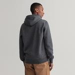Gant Erkek Gri Regular Fit Kapüşonlu Logolu Sweatshirt
