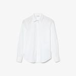 Lacoste Kadın Slim Fit Beyaz Gömlek