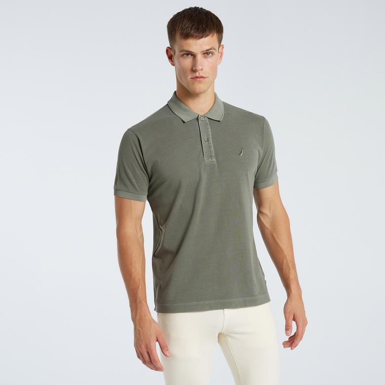 Nautica Erkek Yeşil Classic Fit Kısa Kollu Polo