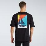 Nautica Erkek Siyah Oversize Kısa Kollu T-Shirt