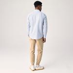 Lacoste Erkek Slim Fit Çizgili Lacivert Gömlek