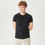 Lacoste Erkek Slim Fit Bisiklet Yaka Siyah T-Shirt