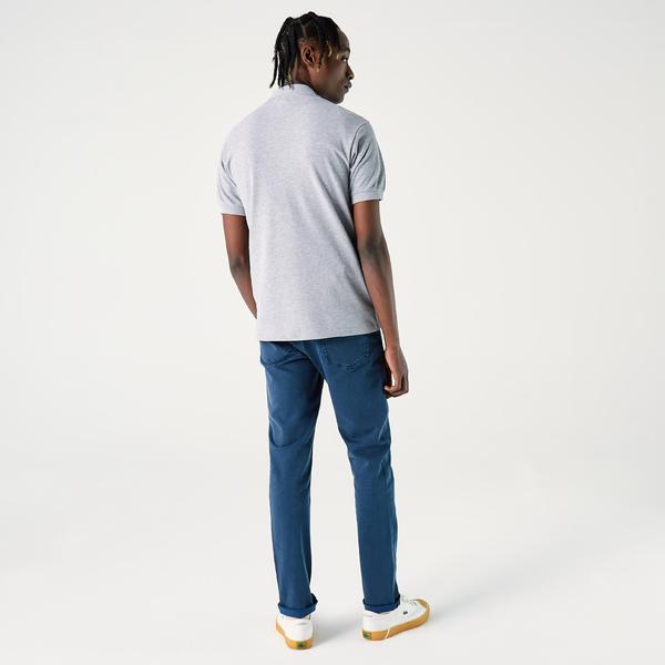 Lacoste Erkek Slim Fit Marl L.12.12 Açık Gri Polo