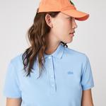 Lacoste Kadın Slim Fit Mavi Polo