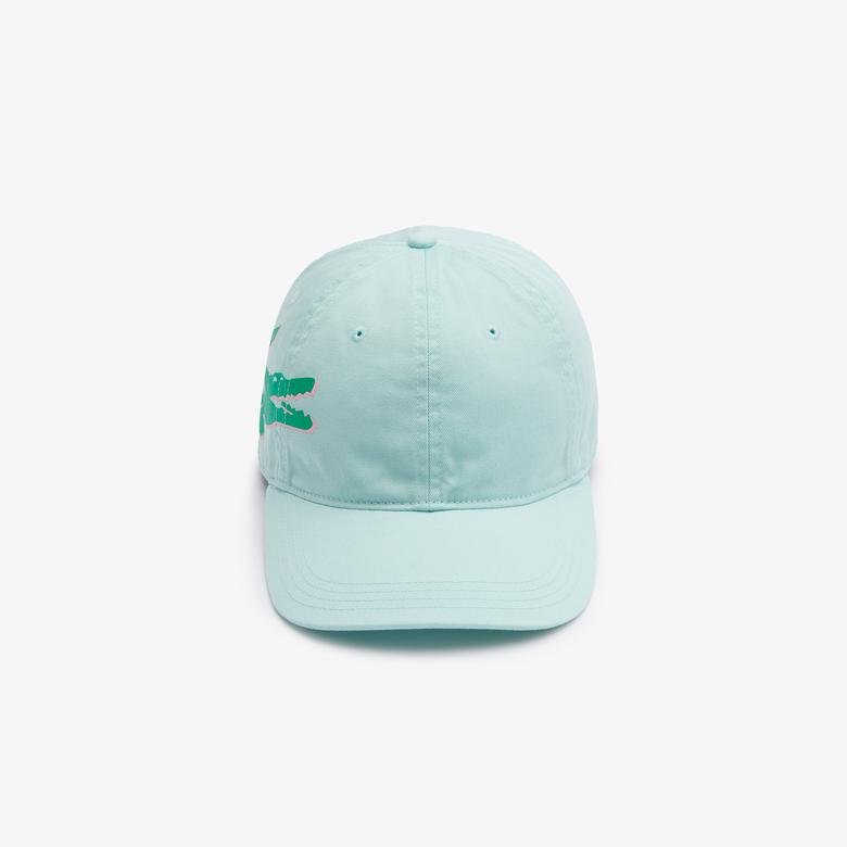 Lacoste Kadın Baskılı Açık Yeşil Şapka