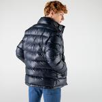 Lacoste Erkek Kapüşonlu Kapitone Lacivert Mont