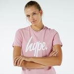 HYPE Script Kadın Pembe T-Shirt