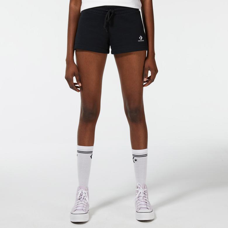 Converse Embroidered Star Chevron Short Kadın Siyah Şort