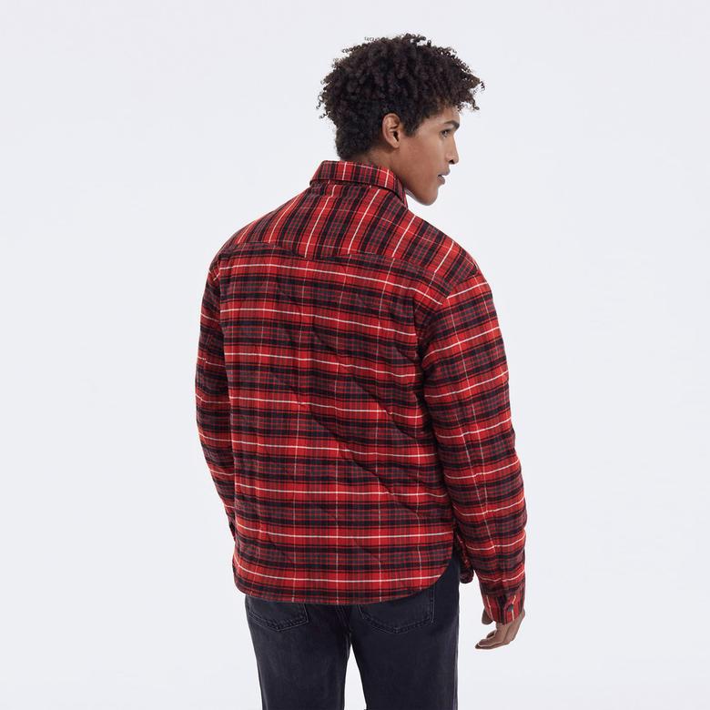 The Kooples Ekoseli Erkek Kırmızı Ceket