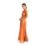 Movom Rory Criss Cross Maxi Dress Kadın Turuncu Elbise