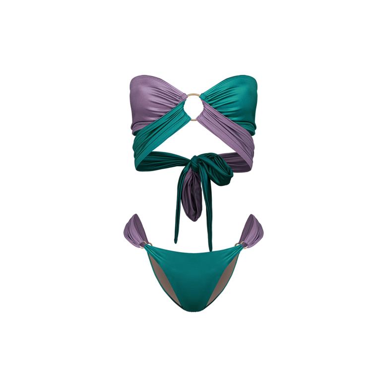 Movom Nina Bandeau Kadın Yeşil Bikini Takımı