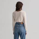 GANT Kadın Krem Regular Fit Triko Kazak