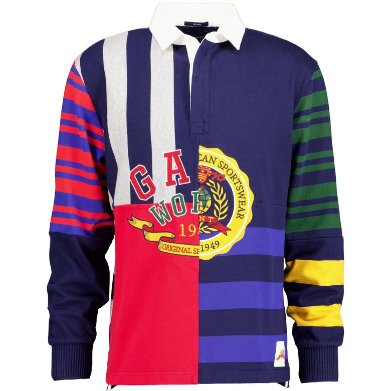 GANT Erkek Lacivert Baskılı Regular Fit Rugby