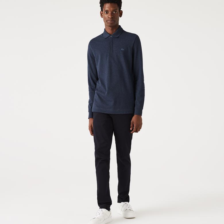 Lacoste Paris Erkek Regular Fit Uzun Kollu Lacivert Polo