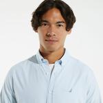 NAUTICA ERKEK AÇIK MAVİ UZUN KOLLU SLIM FIT OXFORD GÖMLEK