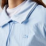 Lacoste Kadın Regular Fit Dik Yaka Açık Mavi Sweatshirt