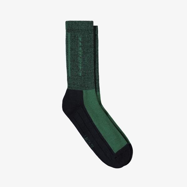 Lacoste Erkek Renk Bloklu Yeşil Çorap