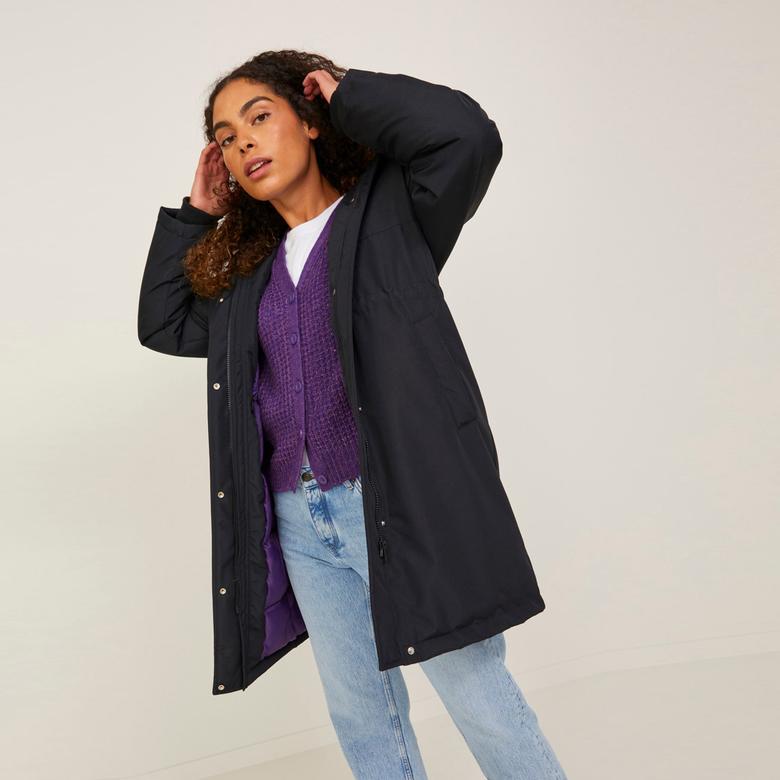 Jack & Jones Jxgemma Kadın Siyah Mont