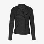 Only Onlava Faux Leather Biker Otw Noos Kadın Siyah Ceket