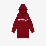 NAUTICA KIZ ÇOCUK KIRMIZI KAPÜŞONLU ELBİSE