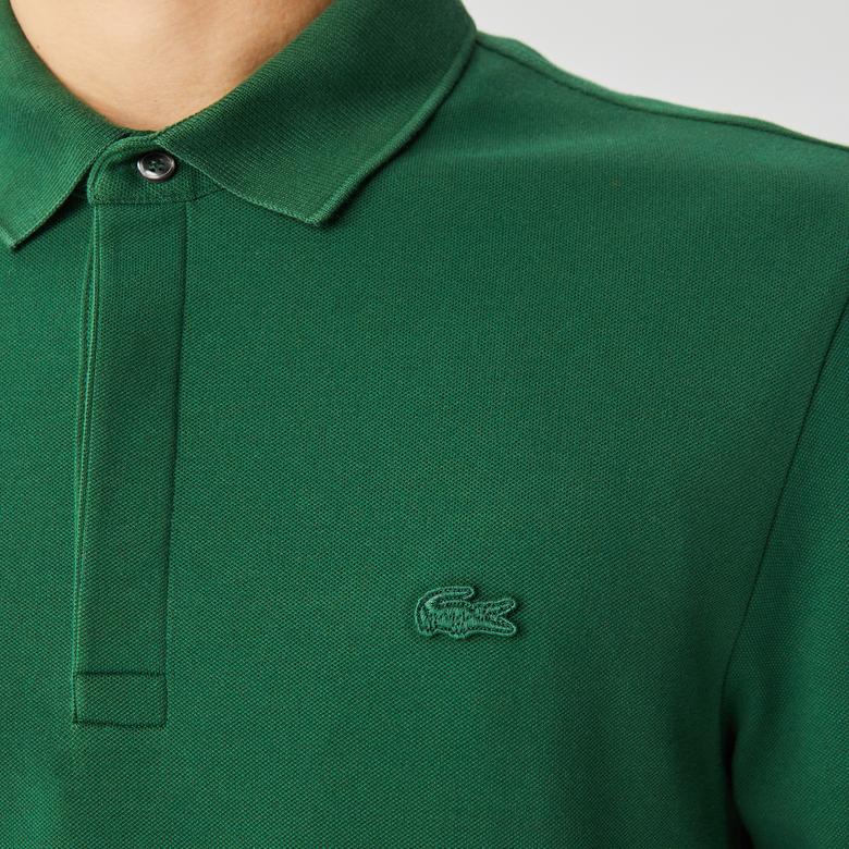 Lacoste Paris Erkek Regular Fit Uzun Kollu Yeşil Polo