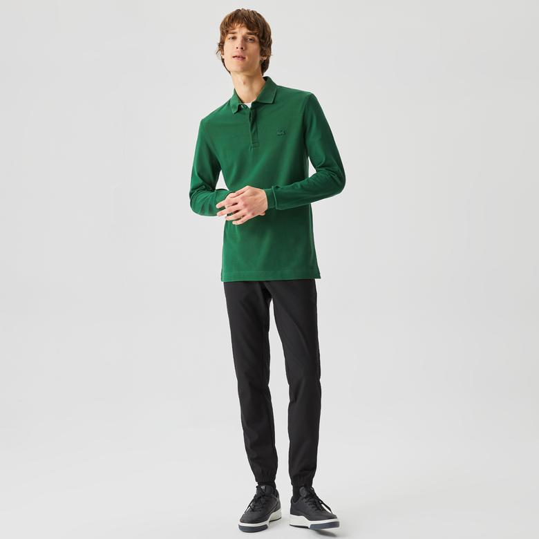 Lacoste Paris Erkek Regular Fit Uzun Kollu Yeşil Polo