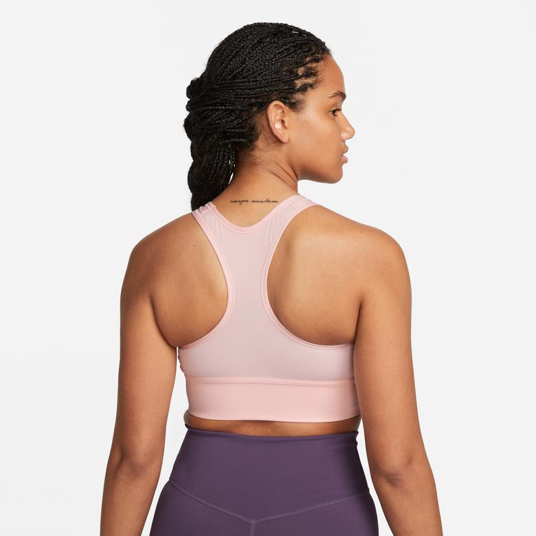 Nike Dri-FIT Swoosh Kadın Pembe Bra