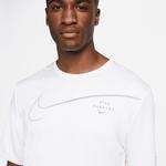 Nike Stone Run Division Miller Gx Erkek Beyaz T-Shirt