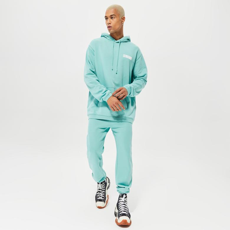 Les Benjamins Exclusives Erkek Mavi Hoodie