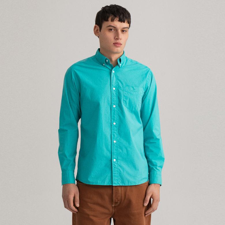 Gant Erkek Yeşil Regular Fit Düğmeli Yaka Gömlek