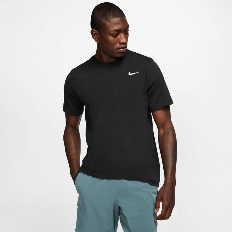 Nike Dri-FIT Dfc Crew Solid Erkek Siyah T-Shirt