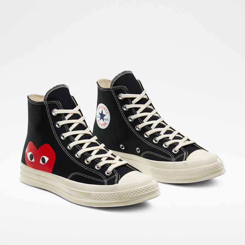 Converse Erkek Siyah, Beyaz, Kırmızı Ayakkabı