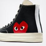 Converse Erkek Siyah, Beyaz, Kırmızı Ayakkabı