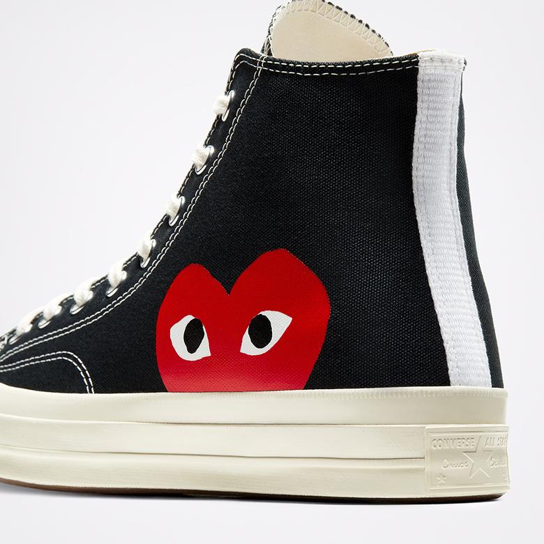 Converse Erkek Siyah, Beyaz, Kırmızı Ayakkabı