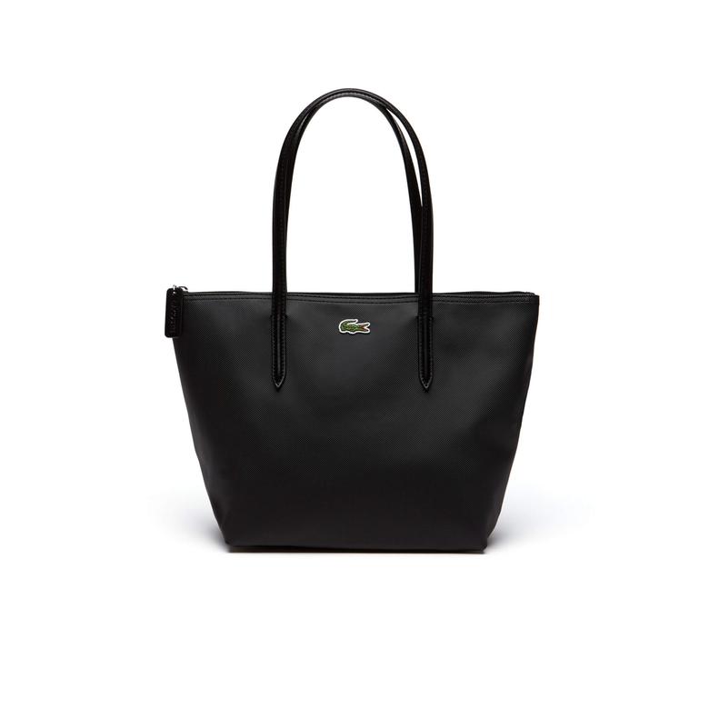 Lacoste Small L.12.12 Kadın Siyah Omuz Çantası