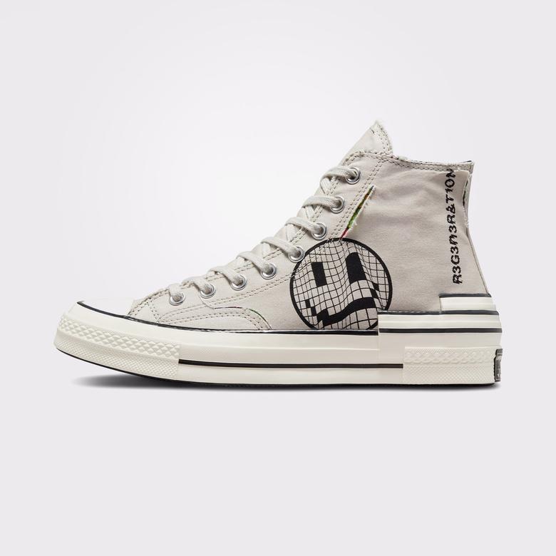 Converse Chuck 70 Trippy Heel Unisex Gri Sneaker