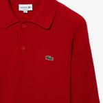 Lacoste Erkek Polo Yaka Yün Kırmızı Kazak