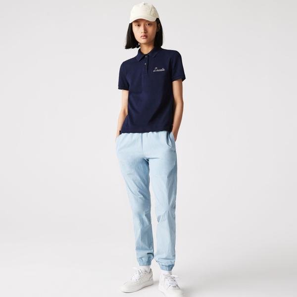 Lacoste Women's Regular Fit Embroidered Cotton Piqué Polo