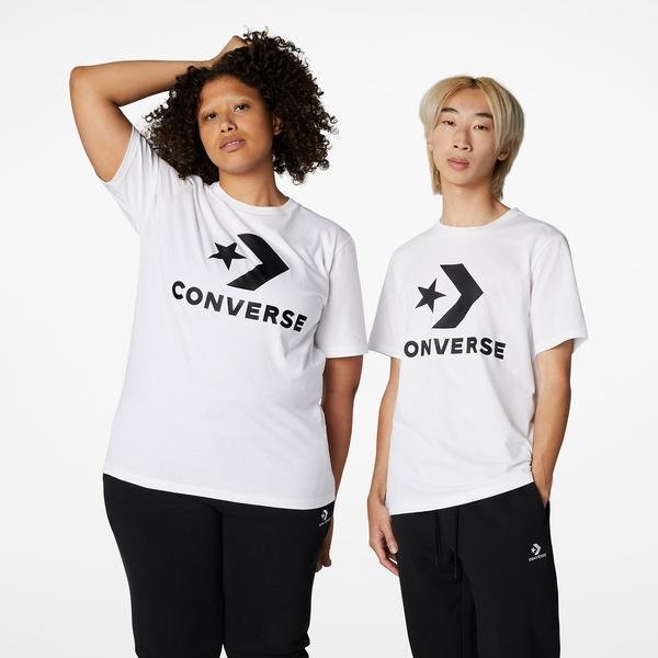Converse Go-To Star Chevron Unisex Beyaz T-Shirt