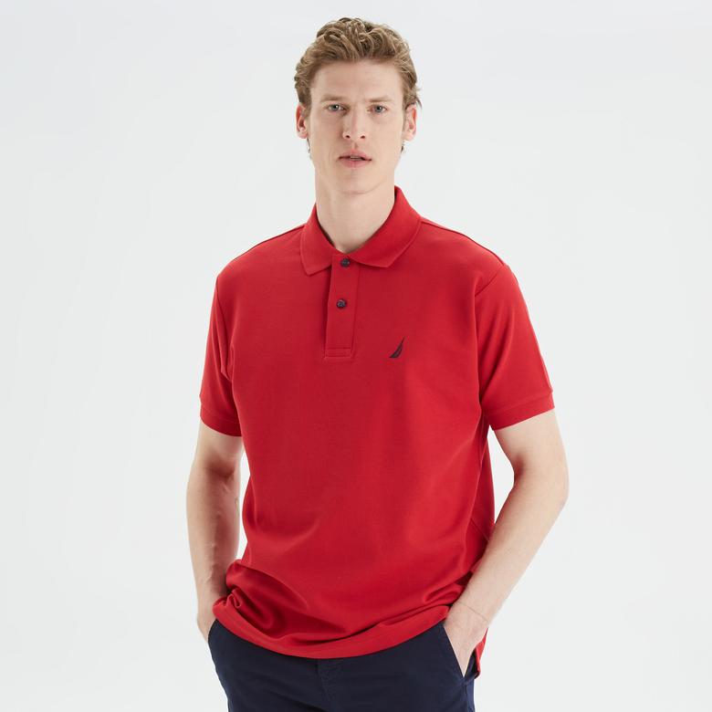 Nautica Erkek Kırmızı Classic Fit Kısa Kollu Polo