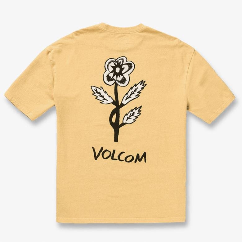Volcom Fa Bob Mollema Erkek Sarı T-Shirt