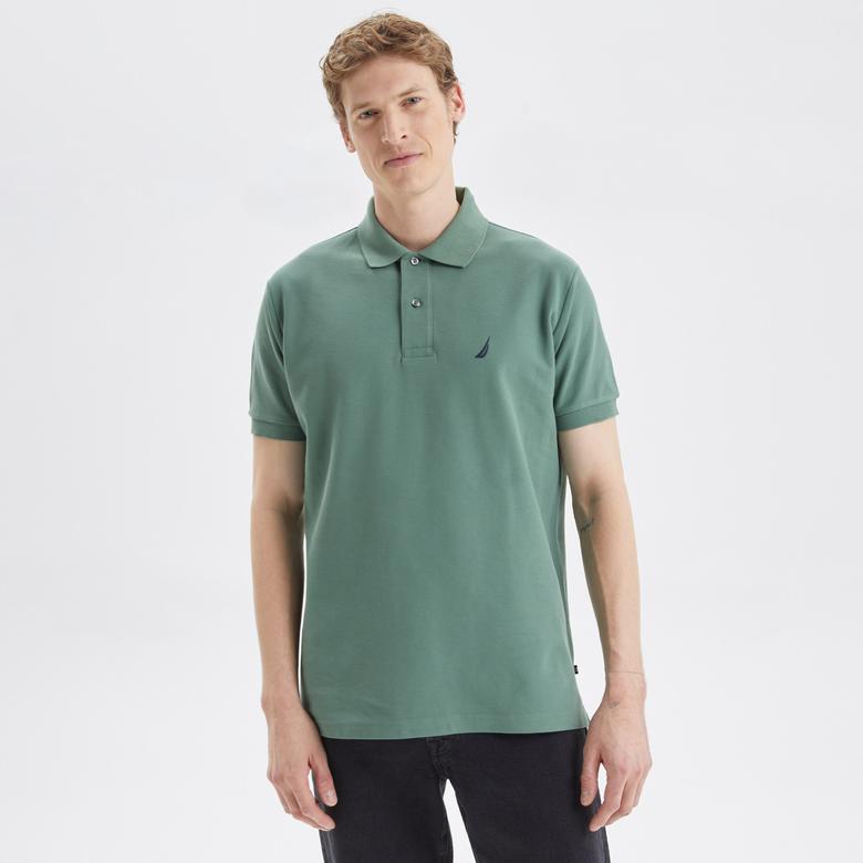 Nautica Erkek Yeşil Classic Fit Kısa Kollu Polo